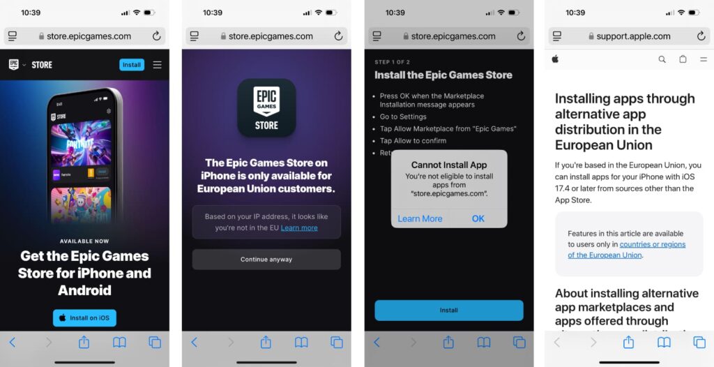 third party app stores epic games store